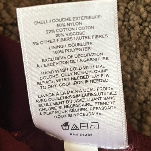 Express Maroon Dress small Petite - Picture 5 of 5